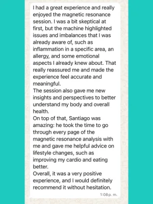 Testimonio de paciente Santiago Rafael — caso 19