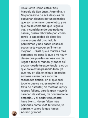 Testimonio de paciente Santiago Rafael — caso 22